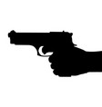 pistol silhouettes vector image vector image