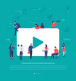 social network teamwork vector image vector image