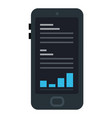 trading app for smart phone icon flat isolated vector image