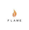 flame logo vector image