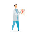 gynecologist profession flat vector image
