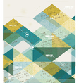 retro geometric background vector image vector image