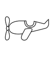 airplane cute toy icon vector image