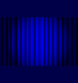 blue stage curtain realistic closed silky vector image vector image