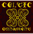 decorative celtic ornament for your designs vector image