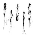high quality set black splashes vector image vector image