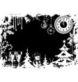 christmas frame vector image