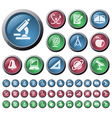 education buttons vector image