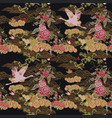 seamless pattern with stork vector image