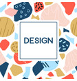 doodle geometric pattern vector image