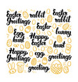 happy easter hand drawn lettering vector image