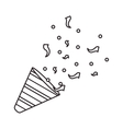party firecraker icon vector image