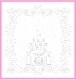 princess castle vector image