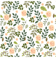 florals of seamless pattern background vector image