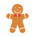 gingerbread man vector image