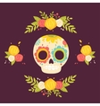 day of the dead colorful vector image