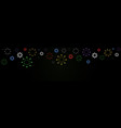 set of color firework burst firecracker explosion vector image
