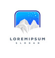 colorful mountain logo design ready to use vector image