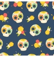 day of the dead colorful pattern vector image