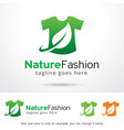 nature fashion logo template vector image