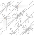bakers twine bows ribbons and labels vector image