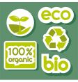 bio stickers vector image