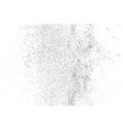 black grainy texture isolated on white vector image