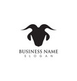 goat logo template icon vector image vector image