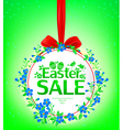easter sale round banner vector image vector image