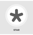 star flat icon vector image vector image