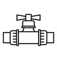 water irrigation tap icon outline style vector image