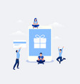 online shopping design concept vector image