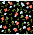 floral pattern dark vector image