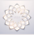 abstract luxury white and gold geometric shapes vector image vector image