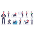 businessman character male office worker success vector image vector image