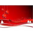 christmas with red ball vector image