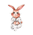 easter rabbit watercolor vector image vector image