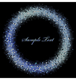 frame - blue abstract lights vector image vector image