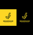 letter j energy logo suitable for any business vector image vector image
