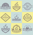coffee logos vector image