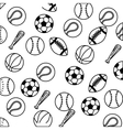 set balls sports equipment vector image vector image