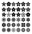 flower symbol vector image