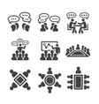 meeting icon vector image vector image