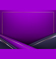 abstract 3d modern template luxury style purple vector image vector image