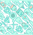 dental clinic seamless pattern vector image vector image