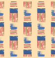 independence day usa flags seamless pattern united vector image vector image