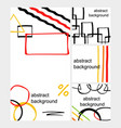 abstract banners template set vector image