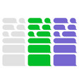 blank message bubbles chat or messenger vector image