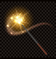magic wand isolated on transparent background vector image vector image