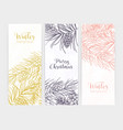 bundle of vertical seasonal banners or backdrops vector image vector image